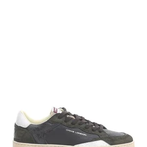 CRIME LONDON sneakers uomo chelsea forest ash nero/verde scuro