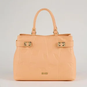 MBRC Borsa grande donna a mano con tracolla albicocca in pelle C372