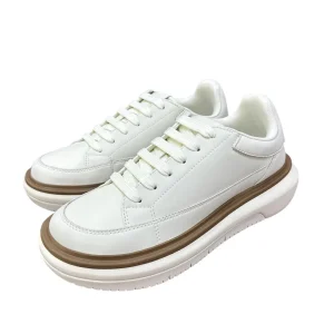 Emporio Armani Sneakers in pelle uomo bianche con maxi aquila bluette