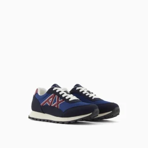 Armani Exchange Sneakers uomo blu logo rosso