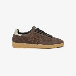 Sun68 Sneakers Uomo California Sun in suede marrone