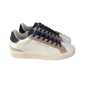 CRIME LONDON sneakers uomo Blade dark knight bianche/blu/beige