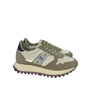 Blauer sneakers donna F5MILLEN03 beige e crema