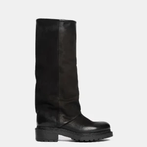 Metisse Stivali in pelle nabuk Biker neri