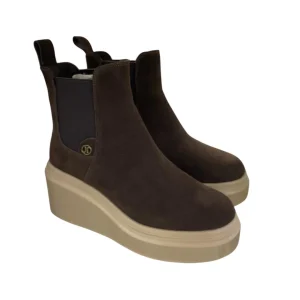 Janet&Janet tronchetto donna in camoscio marrone