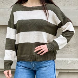 Maglioncino a righe grandi-DISTINTO