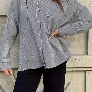 Camicia a righe strette-DISTINTO