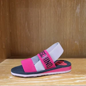 Sandalo fascia fucsia-LOVE MOSCHINO