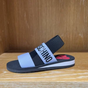 Sandalo fascia bianca-LOVE MOSCHINO