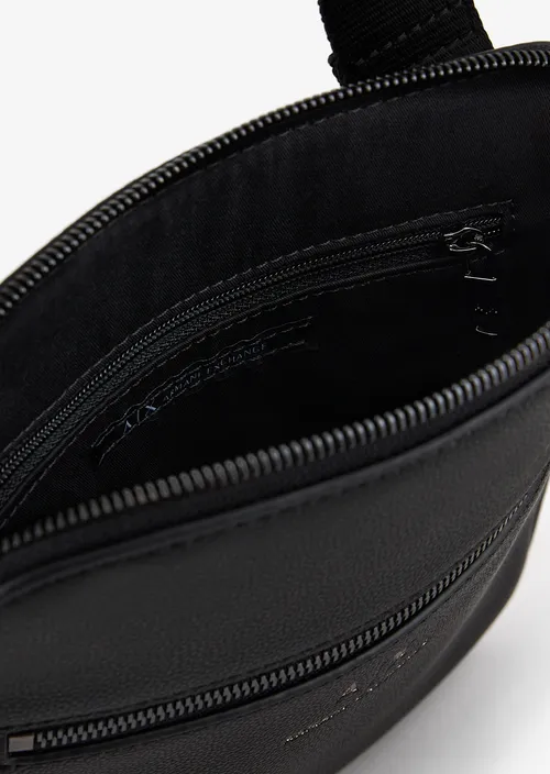 Armani Exchange Tracolla nera con tasca esterna - immagine 3