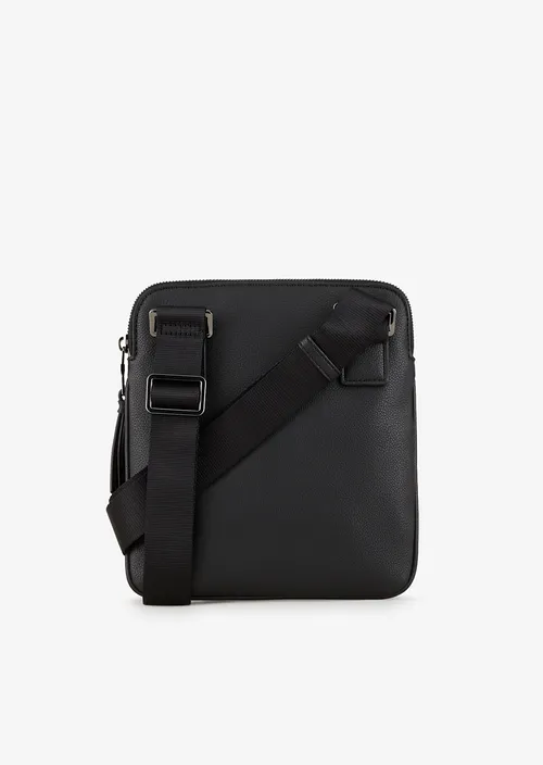 Armani Exchange Tracolla nera con tasca esterna - immagine 4