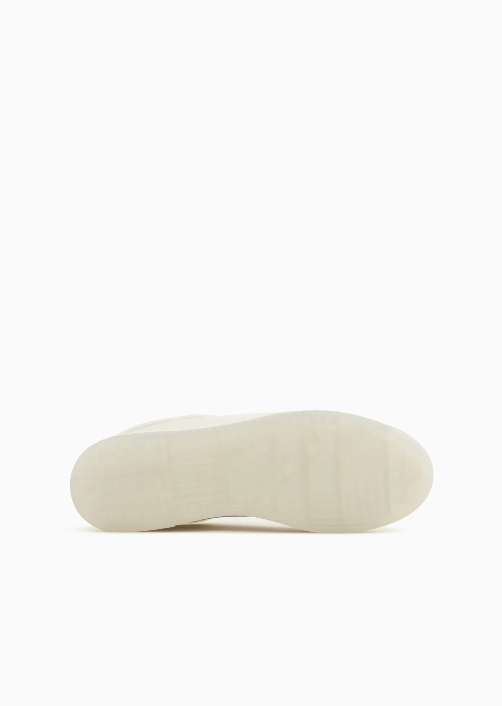 Sneakers in pelle con retro semitrasparente e suola zigrinata - immagine 5