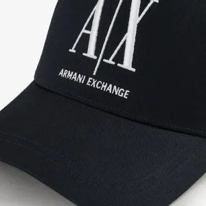 Armani Exchange Cappello con visiera con logo blu
