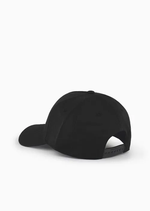 Armani Exchange Cappello con visiera e logo ricamato nero - immagine 5