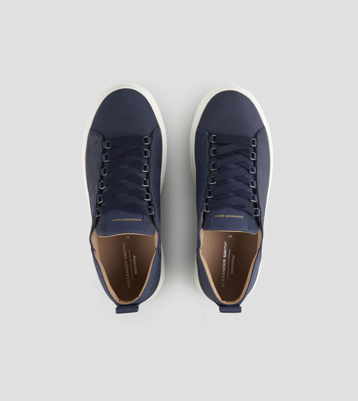 Alexander Smith sneakers Wembley Uomo in nabuk bottalato blu - immagine 5