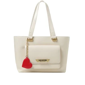 Borsa a Spalla Love Moschino Donna Made With Love Avorio